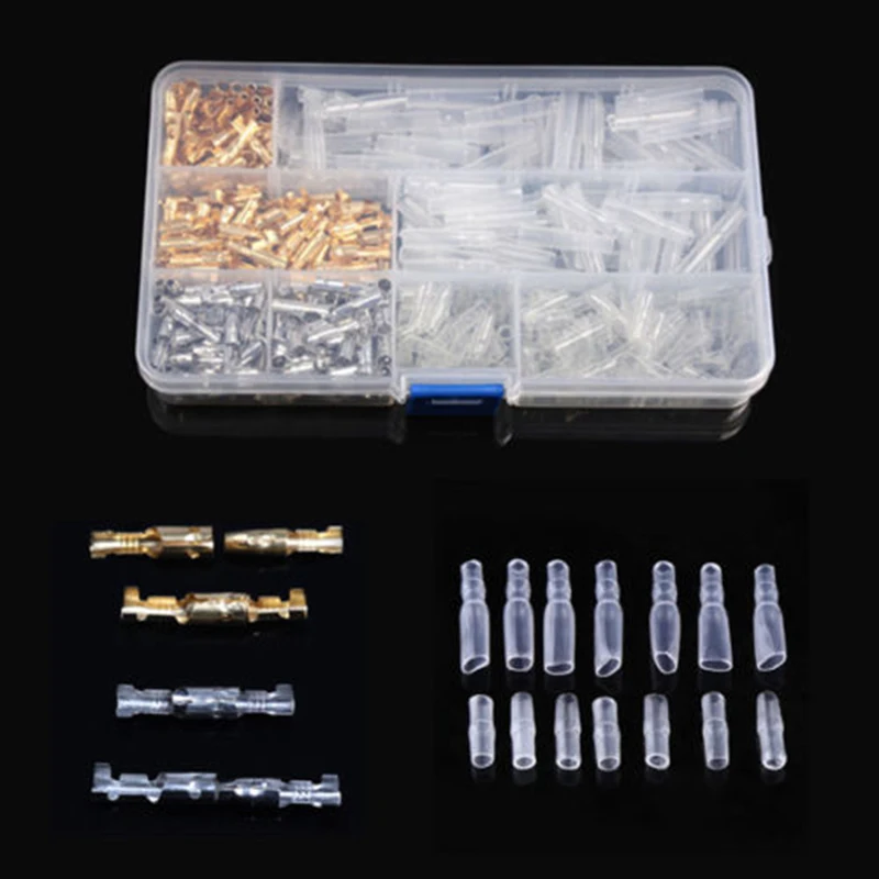 

Tin Wire Terminals Brass Male&Female Connectors 400PCS Motorcycle Autos 3.9mm Popular