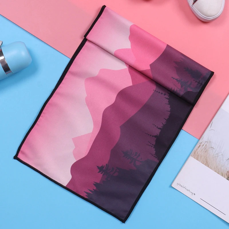 Полотенце для тренажерного зала и йоги из микрофибры быстросохнущее холодное