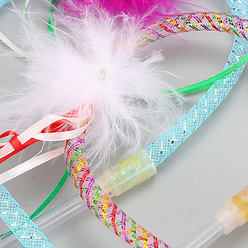 

Cat Teaser Wand Cat Interactive Toy Fake Feather Cat Toy Cat Wand Toy for Pet Funny Exercise Playing Training Toys Dorakitten