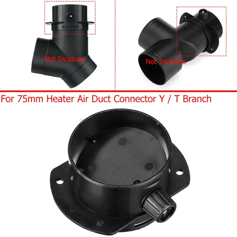 

Closeable Open Regulating Valve For 75mm Heater Air Duct Connector Y/T Branch Split The Flow Of Warm Air From Your Heater