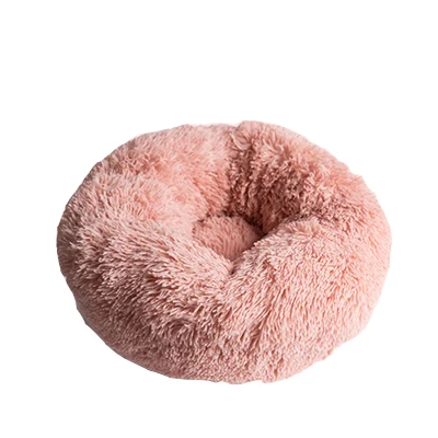 

Super Soft Pet Bed Kennel Dog Round Cat Winter Warm Sleeping Bag Long Plush Puppy Cushion Mat Portable Cat Supplies 46/50/60cm