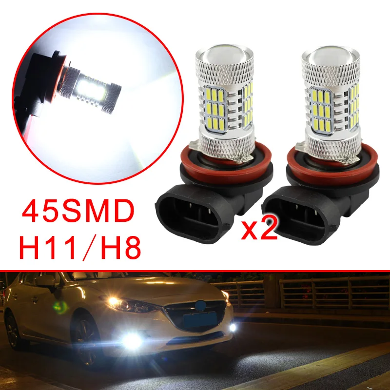 Авто аксессуары туман светильник лампы светодиодный H11 H8 Противотуманные фары