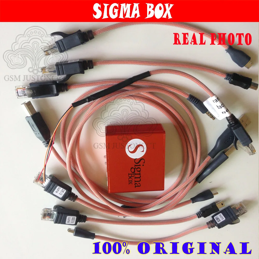 Оригинальный Sigma Box Sigmabox gsmjustoncct полный набор для разблокировки и вспышки ремонта