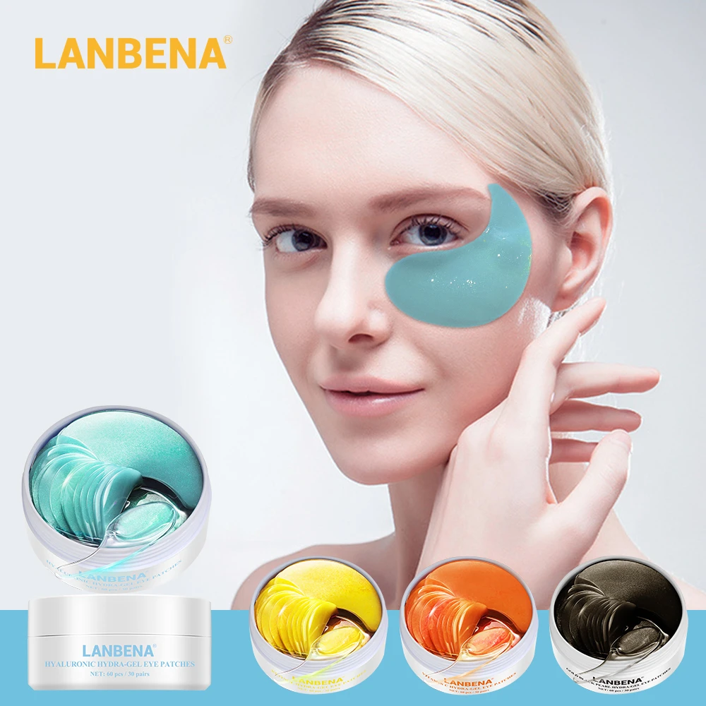 

60 Pcs Collagen Eye Mask Retinol Eye Patch Hyaluronic Acid Gel Moisturizing Remove Dark Circles Anti Aging Eye Bag Eye Care