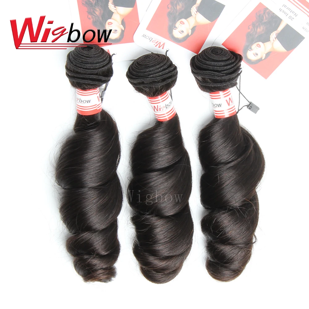 Волосы Wigbow OneCut волнистые перуанские волосы пучки 100% человеческих волос пучок 3/4