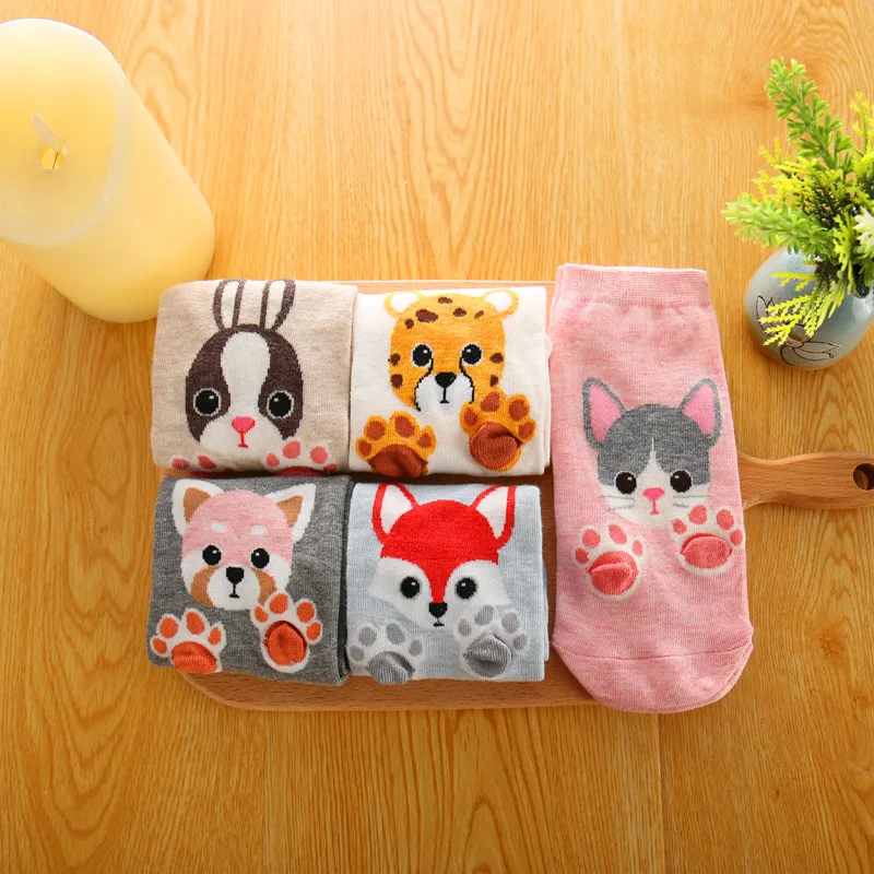 5 пар женские хлопковые носки в стиле Харадзюку|Носки| |