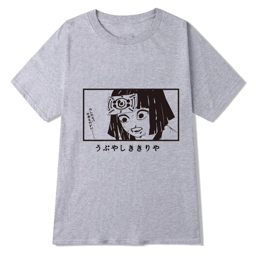 

Футболка с изображением рассекающего демонов, модная повседневная Летняя футболка для мужчин и женщин, Аниме Топ в стиле Харадзюку