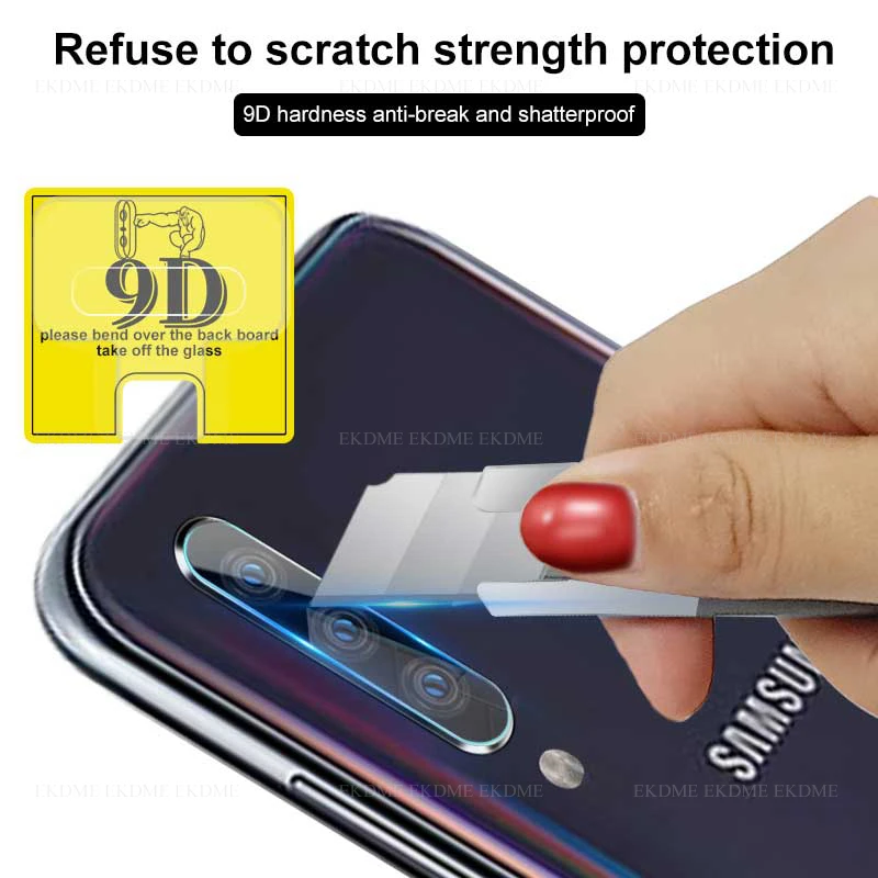 9D задняя камера объектив Защитное стекло для samsung Galaxy A20E A20 E A50 A50S A30 S A30S A70 A60 A40 A9 A7
