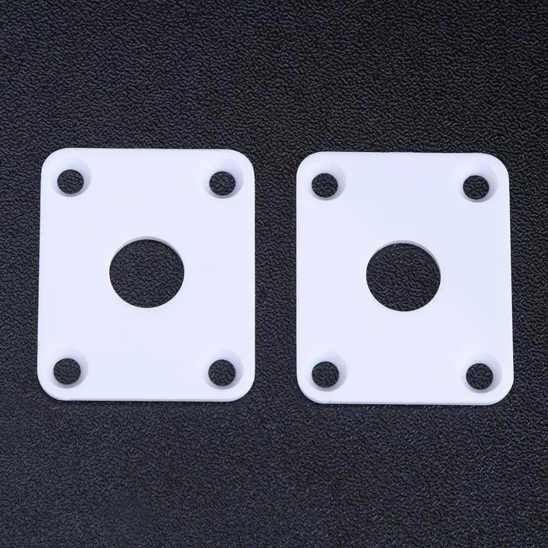 2 шт. гитары Выход разъем квадратный Пластик пластины для LP бас гитары|Детали и