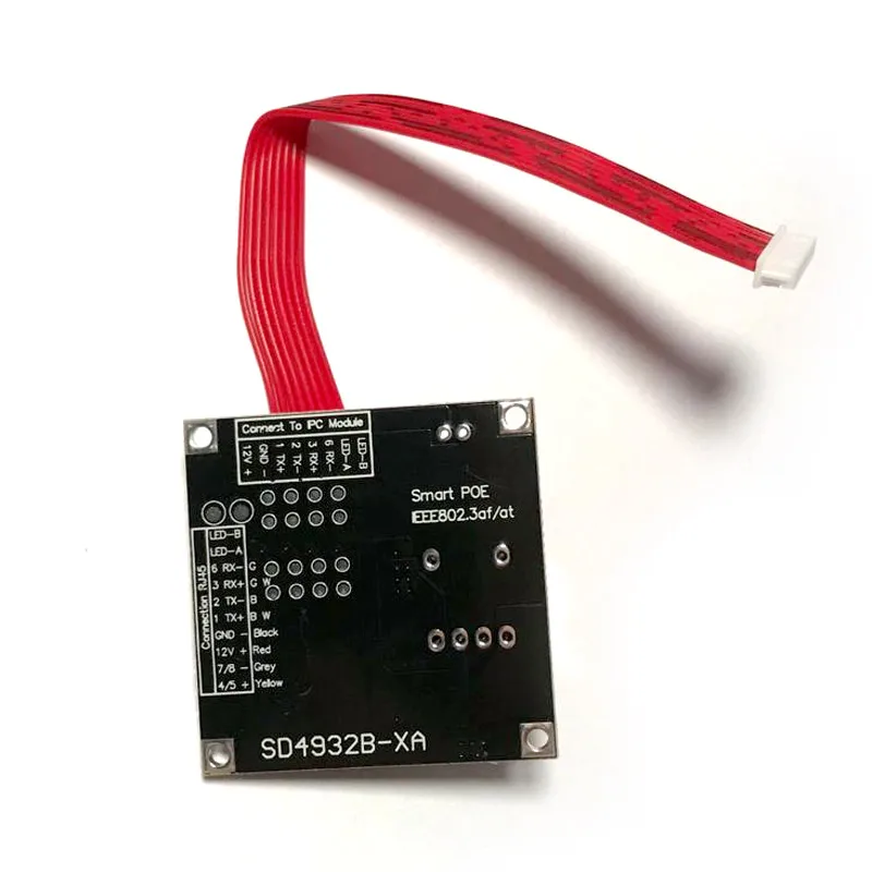 Плата модуля POE 8Pin Power Over Ethernet для безопасности CCTV сетевой ip-камеры 12V Выход