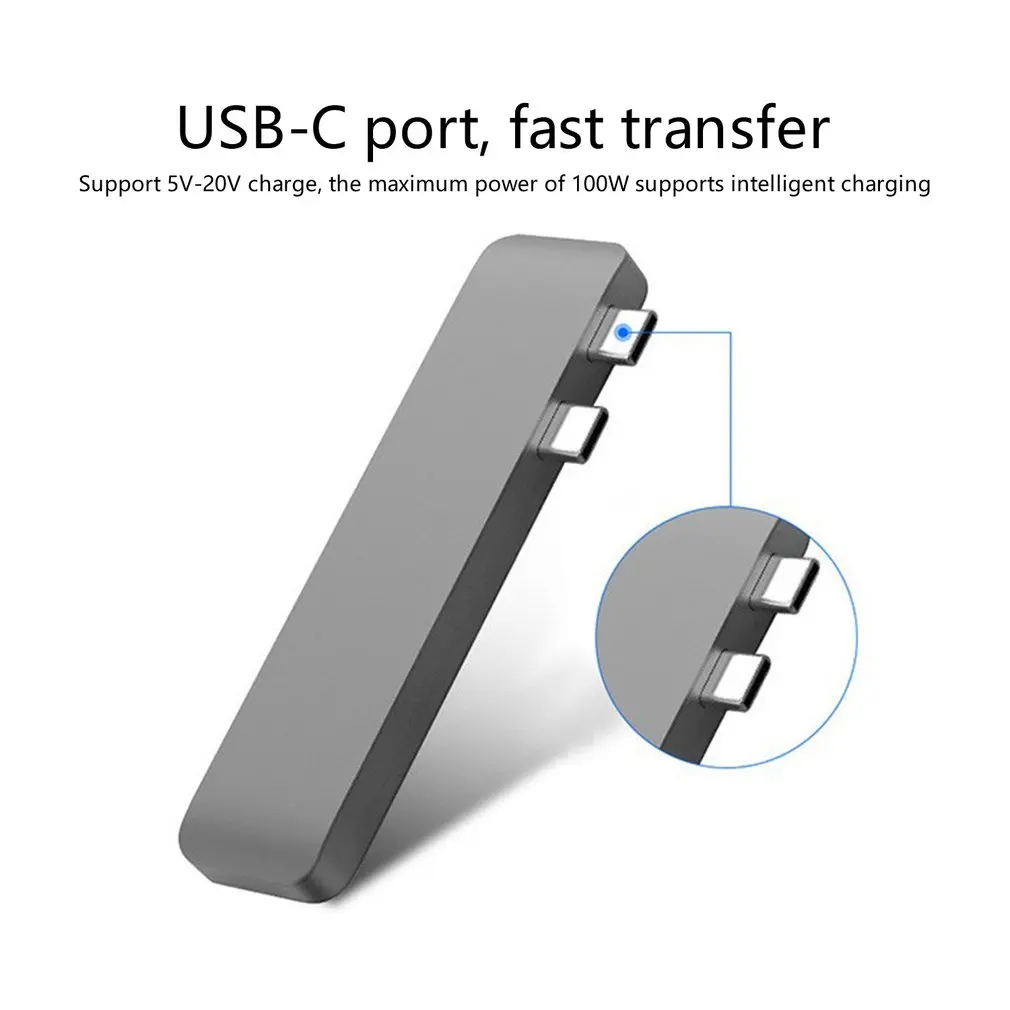 USB 3 1 tipo-C HDMI Adaptador 4K Thunderbolt USB-C con Hub 0 SD TF lector PD para MacBook Pro/Air 2018/2019 | Компьютеры и офис