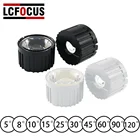 Отражатель 20 мм, 10 шт., 5, 8, 10, 15, 30, 45, 60, 90, 120, градусов линза LED, держатель для светодиодного чипа высокой мощности 1 Вт, 3 Вт, 5 Вт