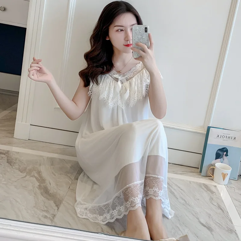 Хлопок сна ночные рубашки Лаунж & Ночная рубашка Пижама принцессы Детское Белье