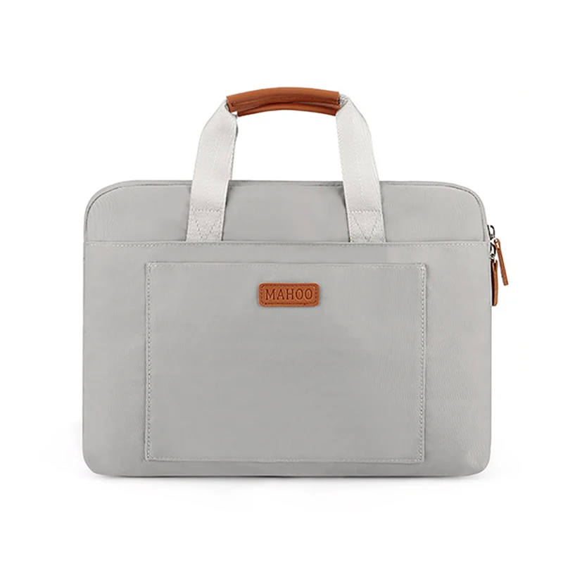

Women Fashion Waterproof Briefcase Simple Solid Color Handbag 14/15.6-inch Laptop Bag New Shoulder Bag For Female