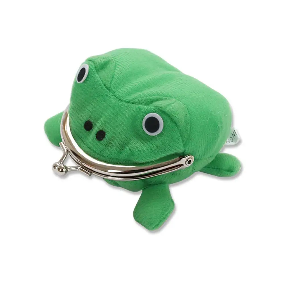 

1PC Frog Coin Wallet Purses Women's Wallet Pouch Manga Shape Fluff Clutch Frog Wallet Purse Coin Holder Kids Girls Gift