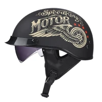 half retro helmet motorcycle scooter jet pilot vespa crash safety biker protective gear dot approved men women cascos para moto