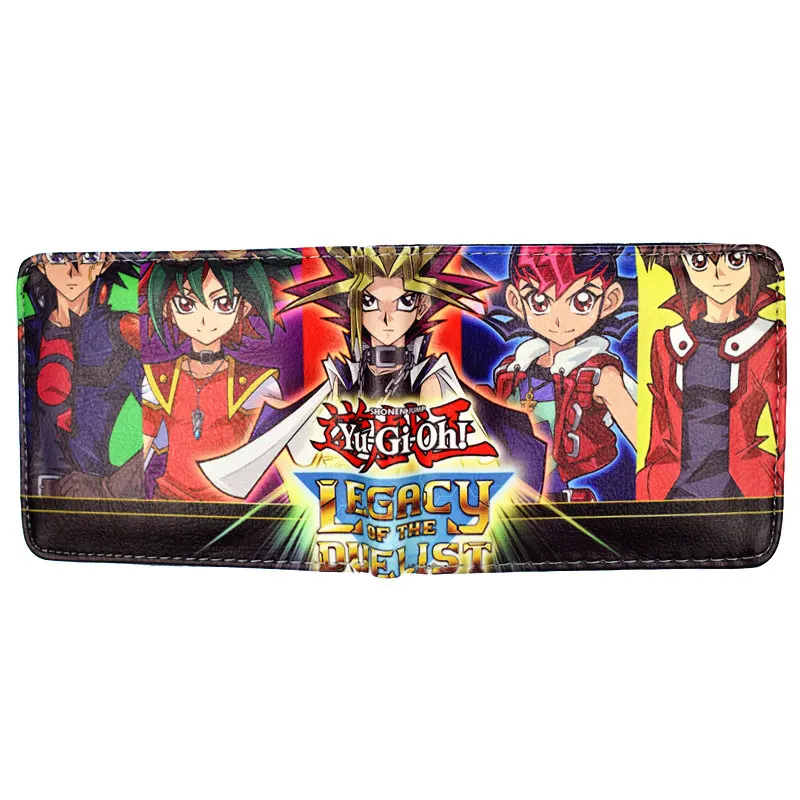 Мультфильм Yu Gi Oh короткий кошелек Высокое качество PU мужской кошелек мальчик кошельки для монет