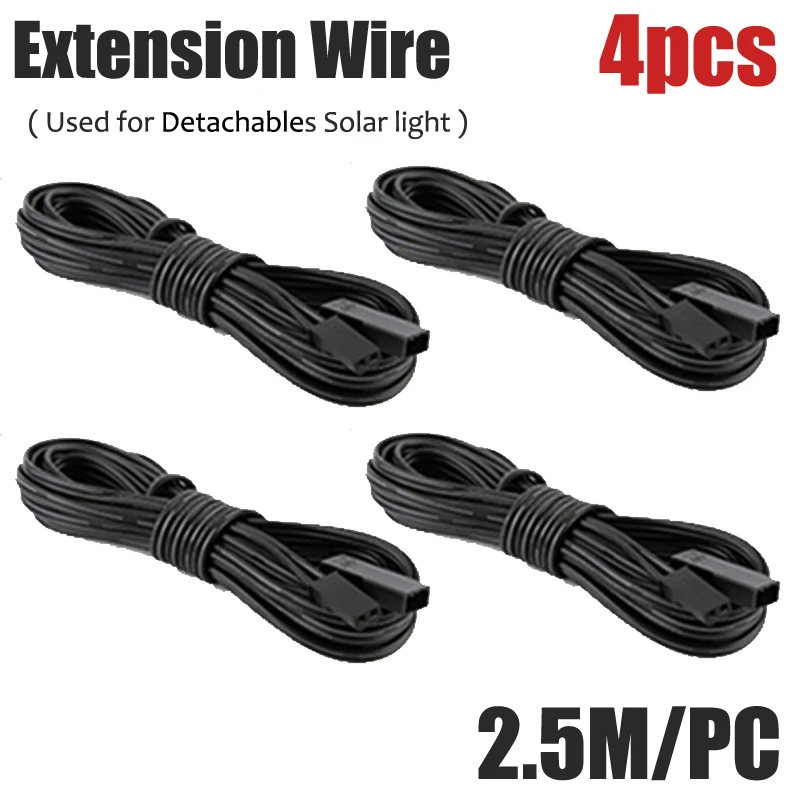 Extension wire 4pcs A2 40LED солнечные лампы фонари PIR сенсор Открытый солнечной энергии настенный светильник энергосберегающий Водонепроницаемый Ip 65 разделение сада Moden - Emitting Color: Extension wire 4pcs