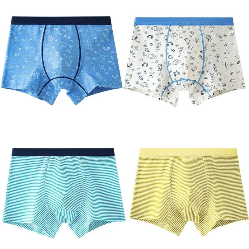 

Boys' Underwear Children's Underwear Boxer Briefs Short Panies Cotton BLHZY-B-40-12P