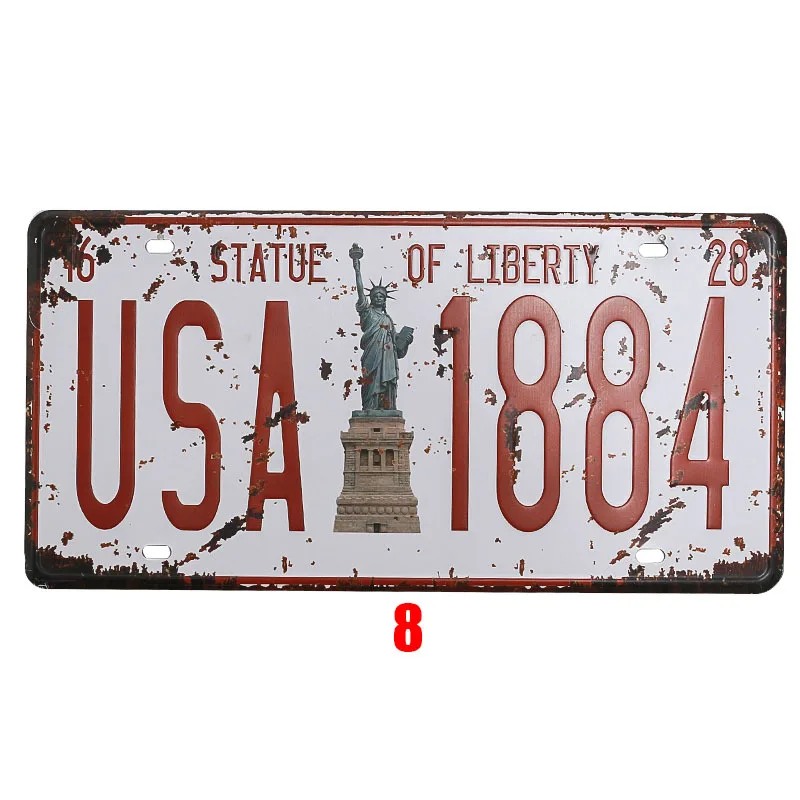 Продвижение товара 15*30 см автомобильный номерной знак металлическая табличка