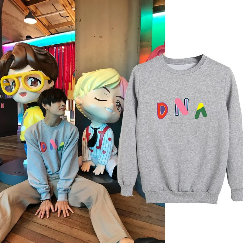 

Kpop V DNA House Of Sweatershirt Kim Tae Hyung Same Hoodied V Official Same Pullover Mens Women Dropshipping Plus Size 3XL