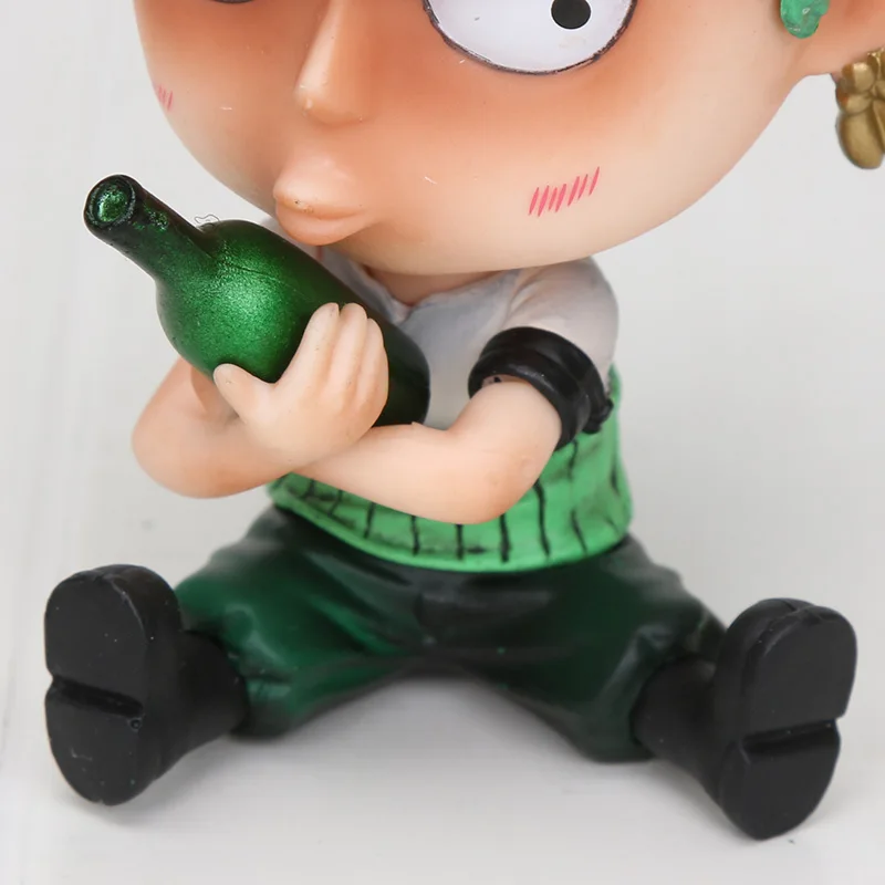 Luffy Figure one piece Figure Sanji Roronoa Зоро удерживает винную бутылку Franky Автомобильные украшения GK ver. ПВХ модель подарок аниме фигура