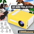 Профессиональный светодиодный мини-проектор T300 110-240 В с поддержкой 1080P AV HDMI-совместимый аудиопроектор с USB HD Домашний кинотеатр медиаплеер