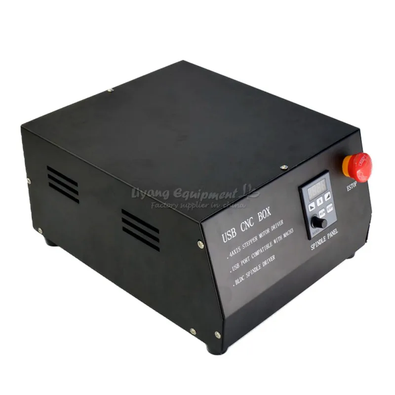 DC Brushless spindle drive 4axis cnc control box MACH3 parallet port manual pulse conversion card kit for engraving machine | Инструменты