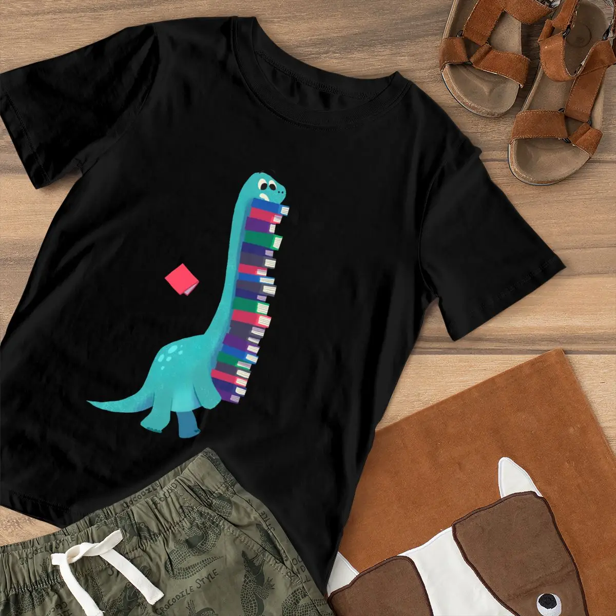 Футболка с динозавром футболка рисунком книги и динозавров модная женская