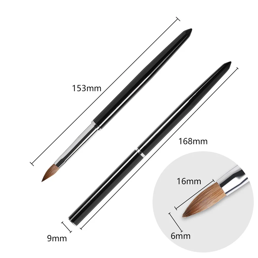 Кисти акриловые для маникюра и педикюра набор кистей нейл-арта с УФ гель-лаком