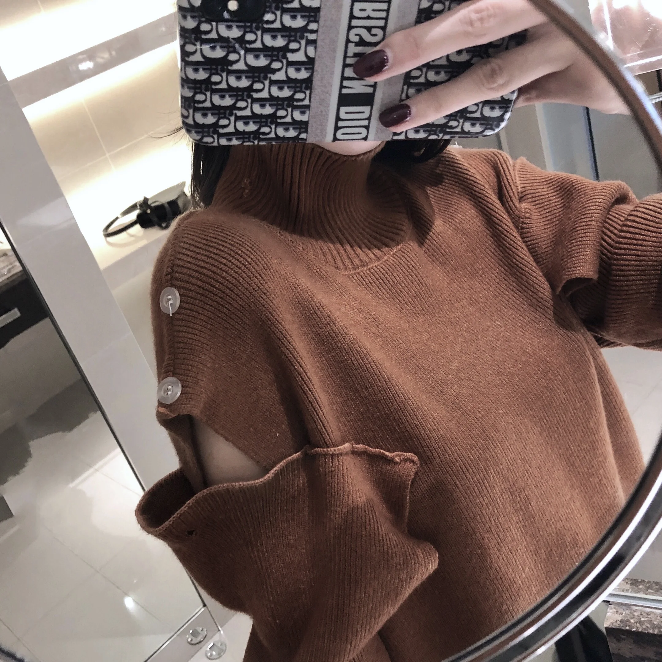 

High collar sweater for women autumn 2020 new fashion lazy fashion