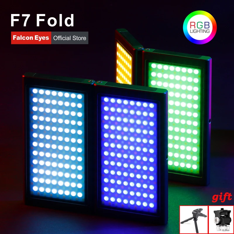 Заполняющая лампа Falcon Eyes 24 Вт F7 складной карманный RGB светодиодный светильник