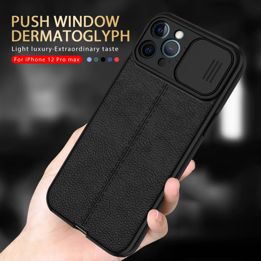 afion 13 case silde window lychee patten leather texture soft silicone shockproof coque for apple iphone 13 pro max mini fundas free global shipping