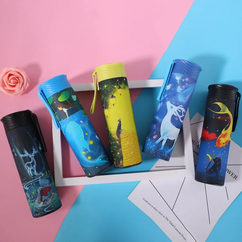 Новый Умный термос 500 мл кружка для бутылок светодиодный термометр портативный