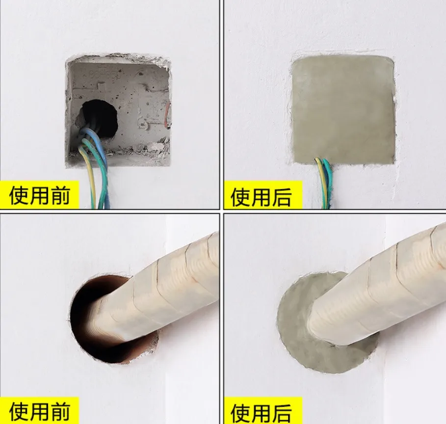Герметичное отверстие для кондиционера mastic ремонта бытовых стен шпатлевка
