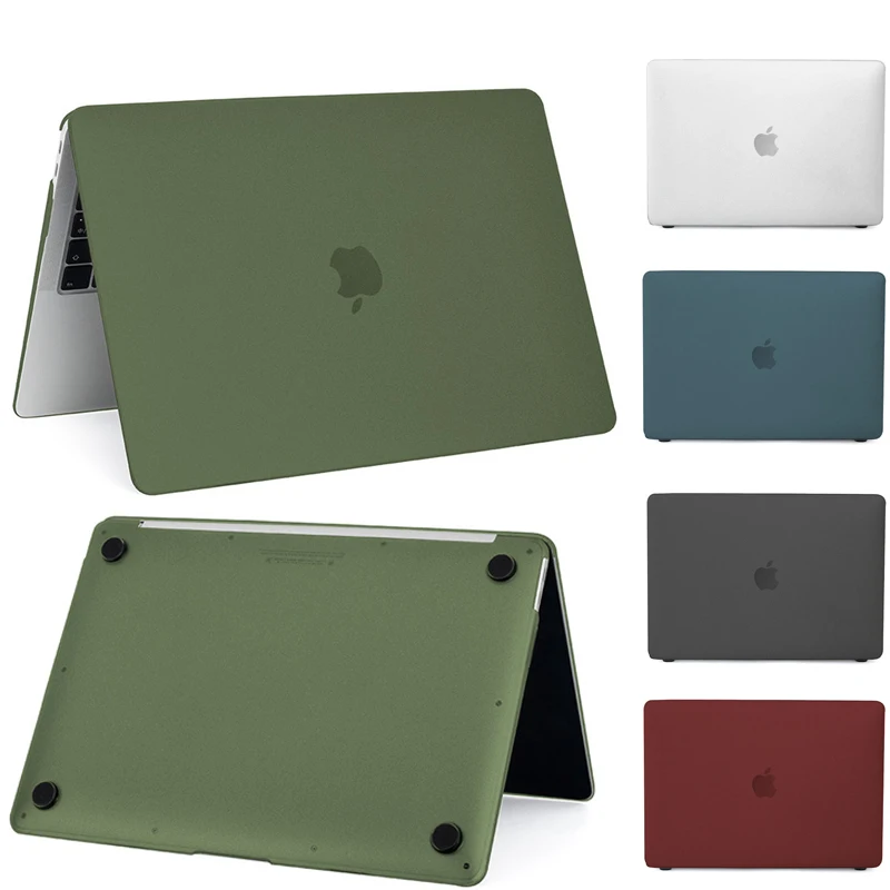 2021 Матовый матовый чехол для ноутбуков для Macbook Air Pro 13 дюймов M1 2020 с сенсорной панелью Mac Book A2337 A2338 A2179 A1466.