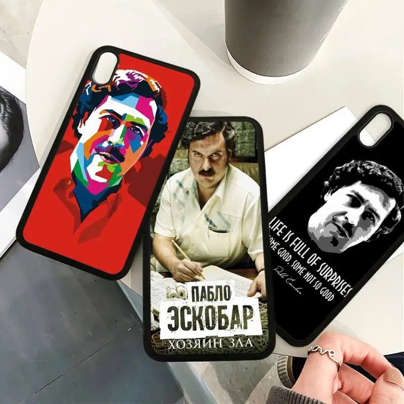 

Pablo Escobar Lovely Soft TPU Hard PC Cell Phone Case Cover For IPhone 12 11 Pro Max Xs X Xr 7 8 6 6s Plus Se 2020