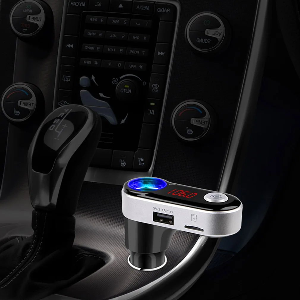 5 В/2 1 а Многофункциональный 4-в-1 Автомобильный FM-передатчик BC с USB
