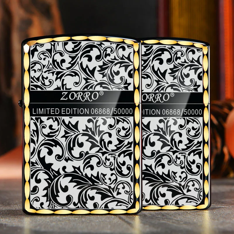 Новая индивидуальная простая керосиновая Ретро ветрозащитная Зажигалка Tang grass