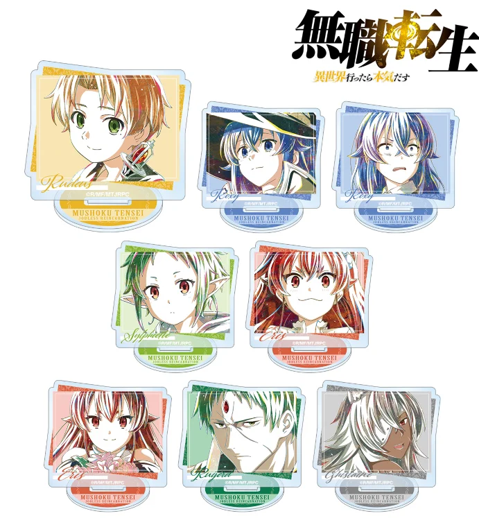 

Аниме Mushoku Tensei: Бесшумная аркинга рудейс серая крыса акриловая фигурка подставка модельная пластина Косплей игрушка Настольный брелок подв...