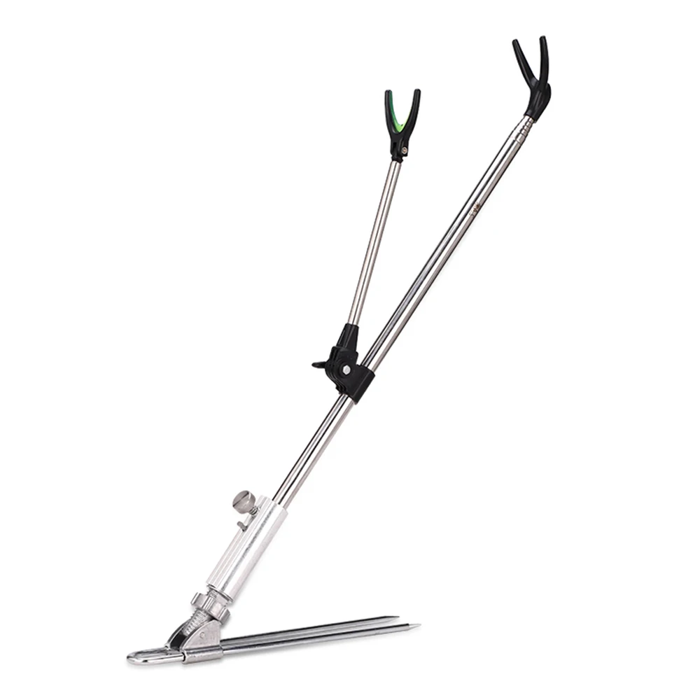 

Fish Rod Holder Stand Stainless Steel Adjustable Fishing Rods Holder Telescoping Fishing Tool Hand Rod Brackets X194G