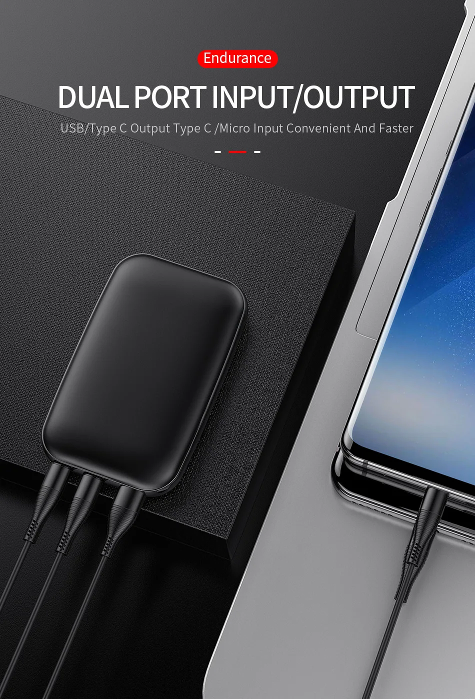 Мини Внешний аккумулятор 10000 мАч YKZ QC 3,0 type C PD Быстрая зарядка повербанк портативное зарядное устройство Внешний аккумулятор для iPhone Xiaomi huawei