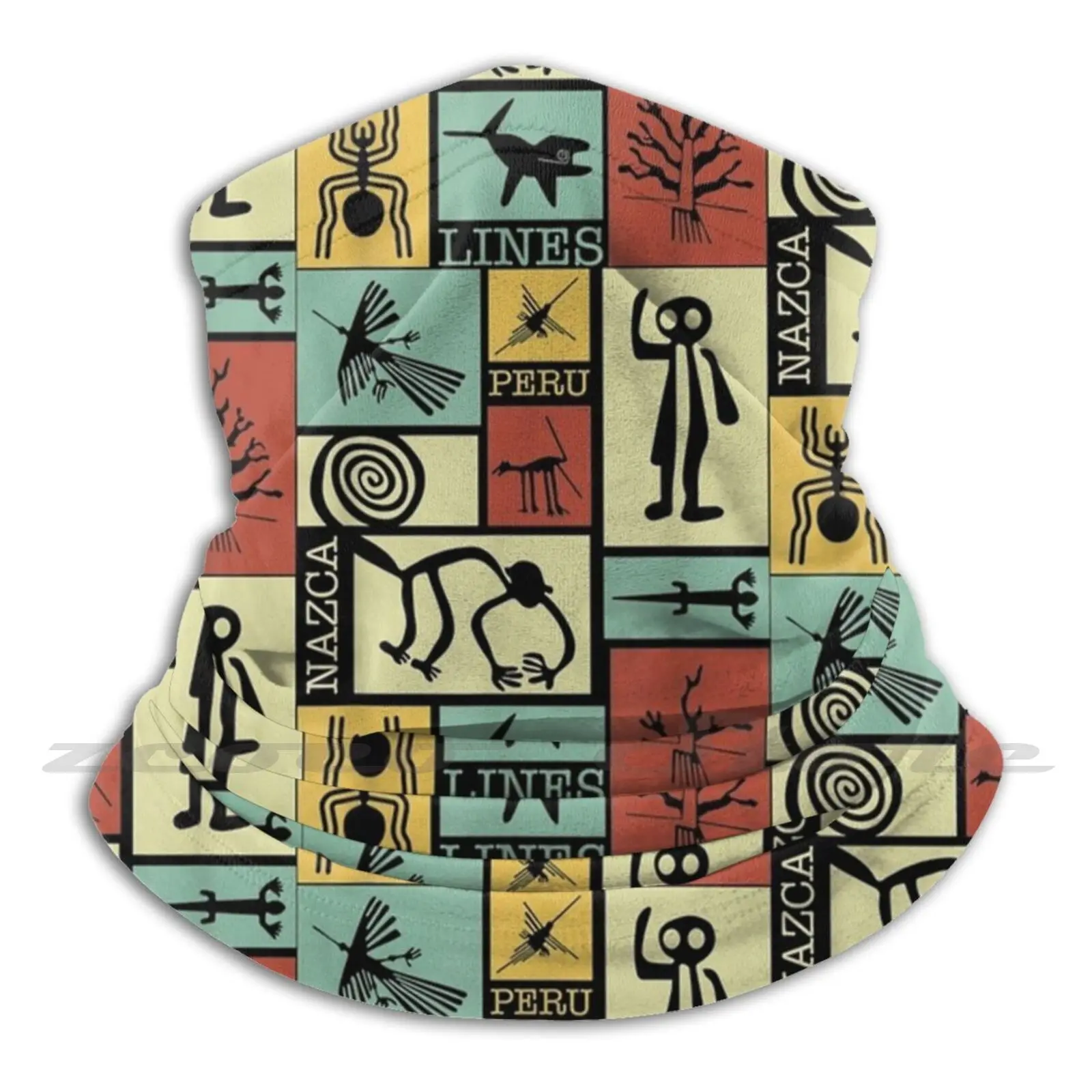 Nazca Lines-перуанская геоглифная обезьяна астронавт паук Ретро Вязаная Шляпа Кепка с