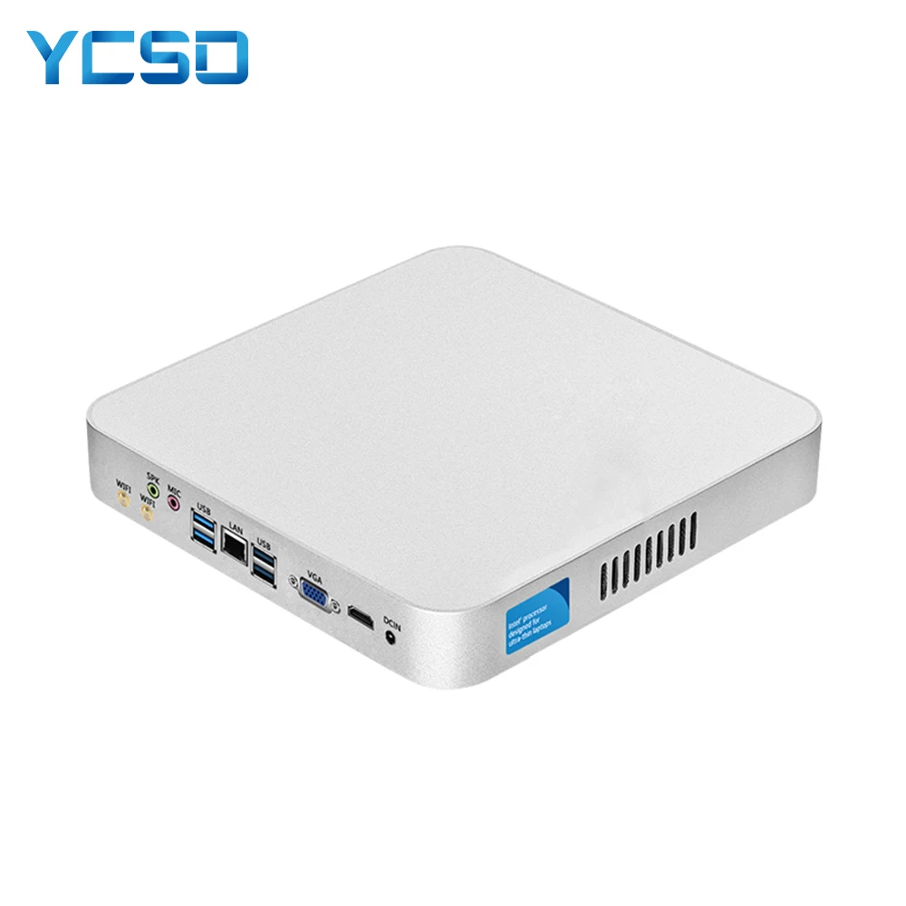 Verkauf Mini PC Inter Pentium 4405U 2955U Core I7 7500U I3 7100U Computer Fanless PC Windows 10 7 Desktop HDMI USB 3,0 Htpc MINIPC NUC