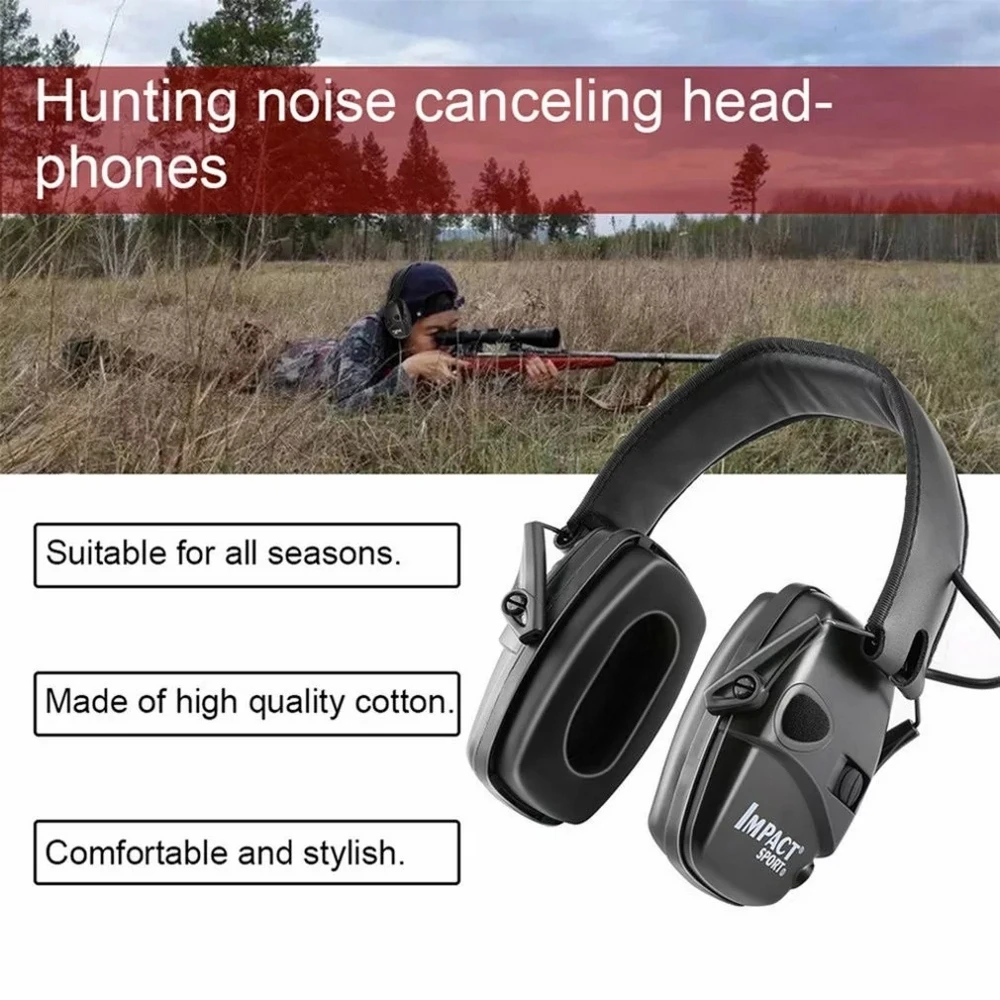 

Anti-Noise Tactical Ear Protector Electronic Shooting Earmuff Hunting Noise Reducer Hearing Protection Headset