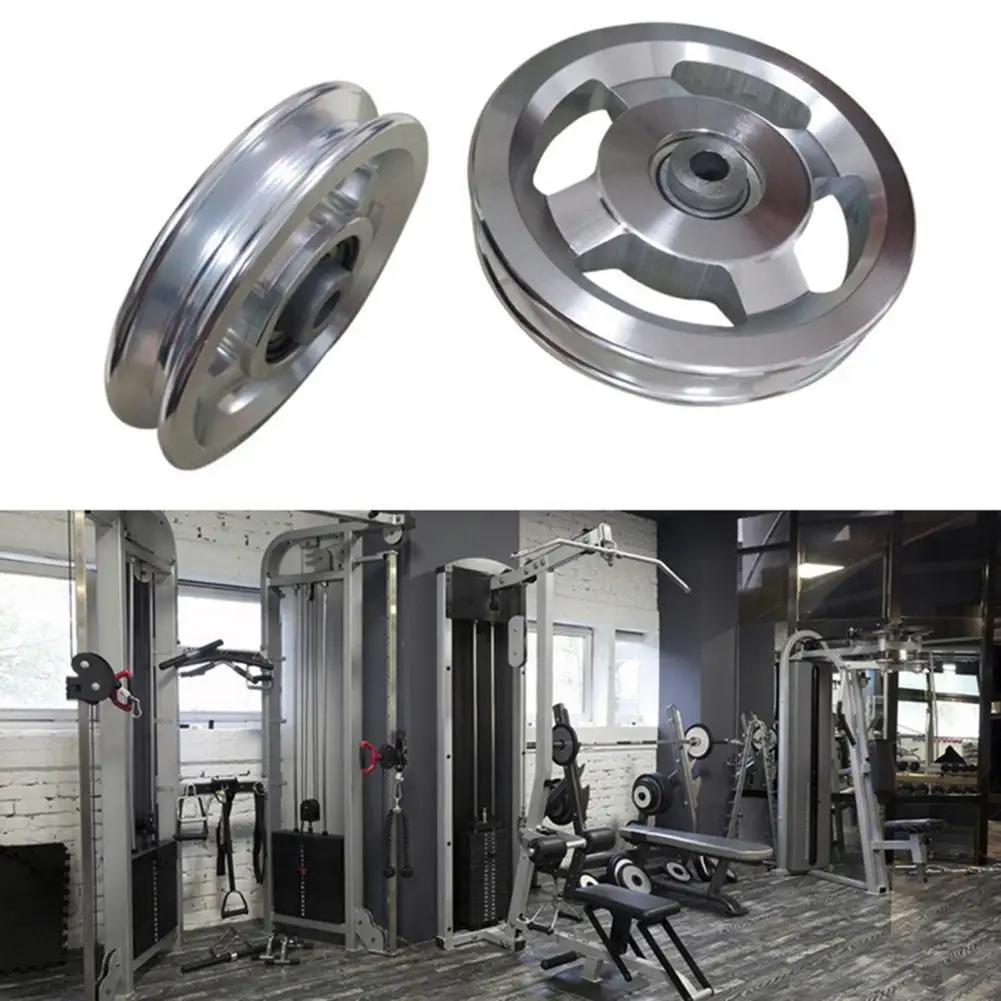 

Gym Equipment Wheel Useful Aluminium Alloy Long Lasting for Fitness Equipment Bearing Pulley Wheel Pulley Wheel