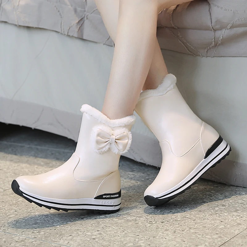 

Женские ботильоны на высокой платформе, теплые Утепленные ботинки на танкетке, INS стиль, новинка 2020