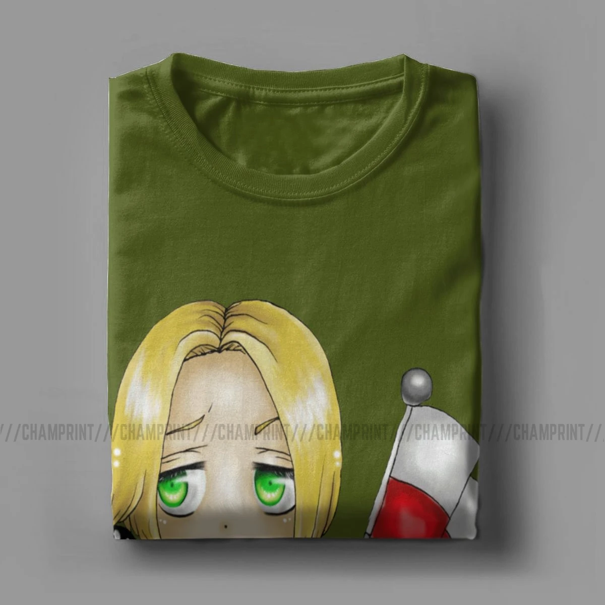 Vintage Chibi Poland T-Shirt Men Cotton T Shirt Axis Powers Hetalia Anime APH World Short Sleeve Tee Plus Size Clothes | Мужская одежда