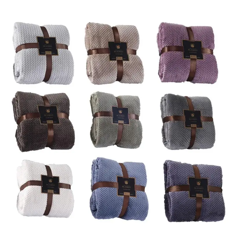 Плед плюшевый однотонный покрывало для кровати мягкое флисовое взрослых 49