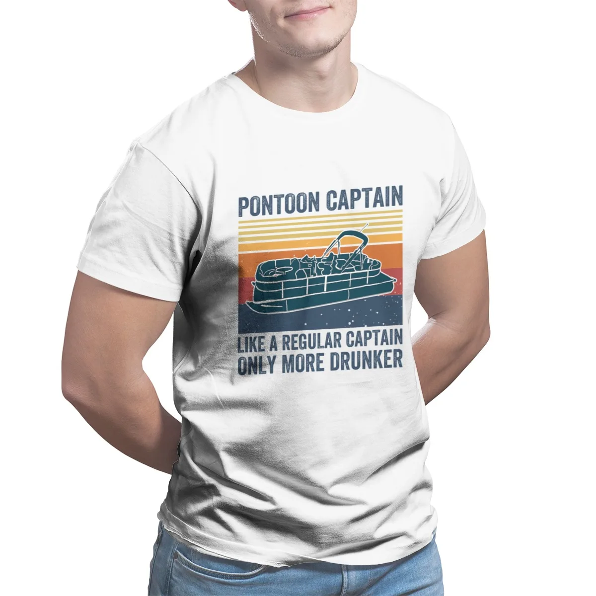 

pontoon captainCustom Punk Cute Oversized Sleeve Streetwear T Shirts Tshirts 6339